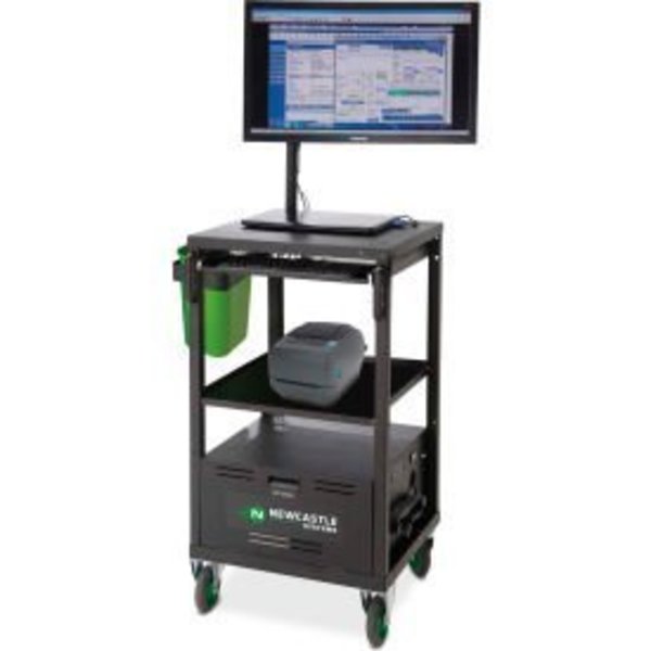 New Castle Systems Newcastle Systems EC Series EcoCart Mobile Powered Laptop Cart with 40AH Battery EC350GBL